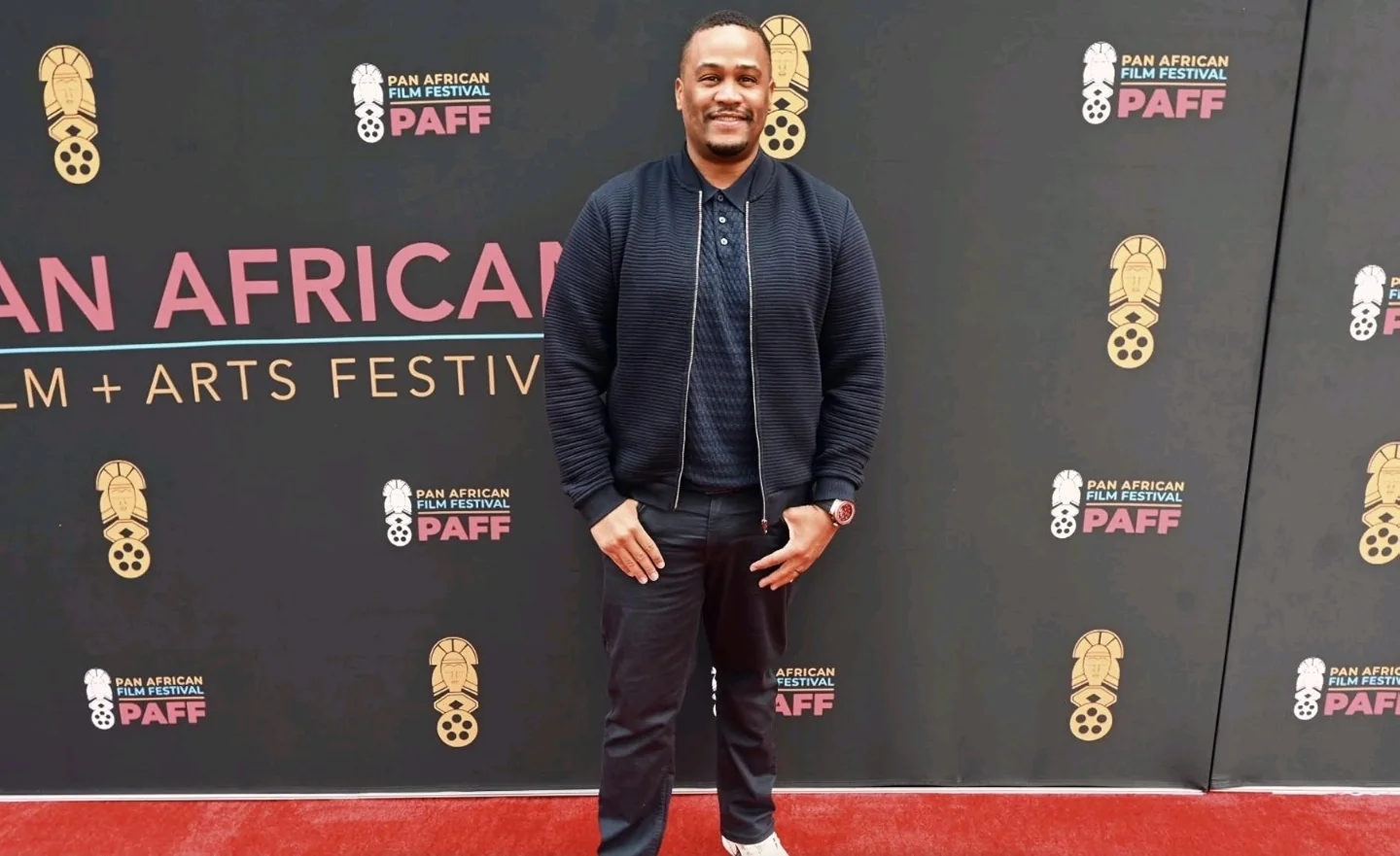 E'Ian West on the red carpet at the Pan African Film Festival (PAFF) E'Ian West on the red carpet at the Pan African Film Festival (PAFF)