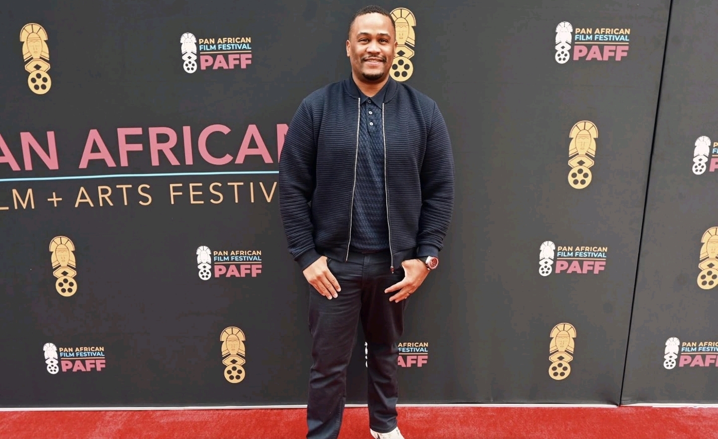 E'Ian West on the red carpet at the Pan African Film Festival (PAFF) E'Ian West on the red carpet at the Pan African Film Festival (PAFF)