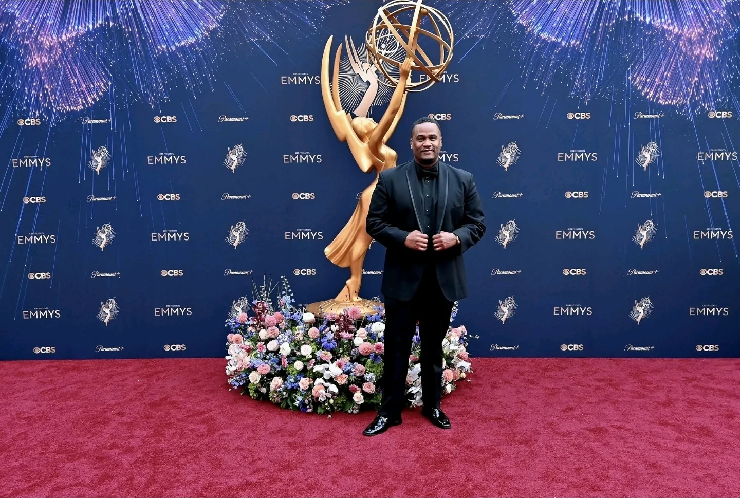 E'Ian West on the Emmys red carpet at the CBS and Paramount+ step and repeat E'Ian West on the Emmys red carpet at the CBS and Paramount+ step and repeat