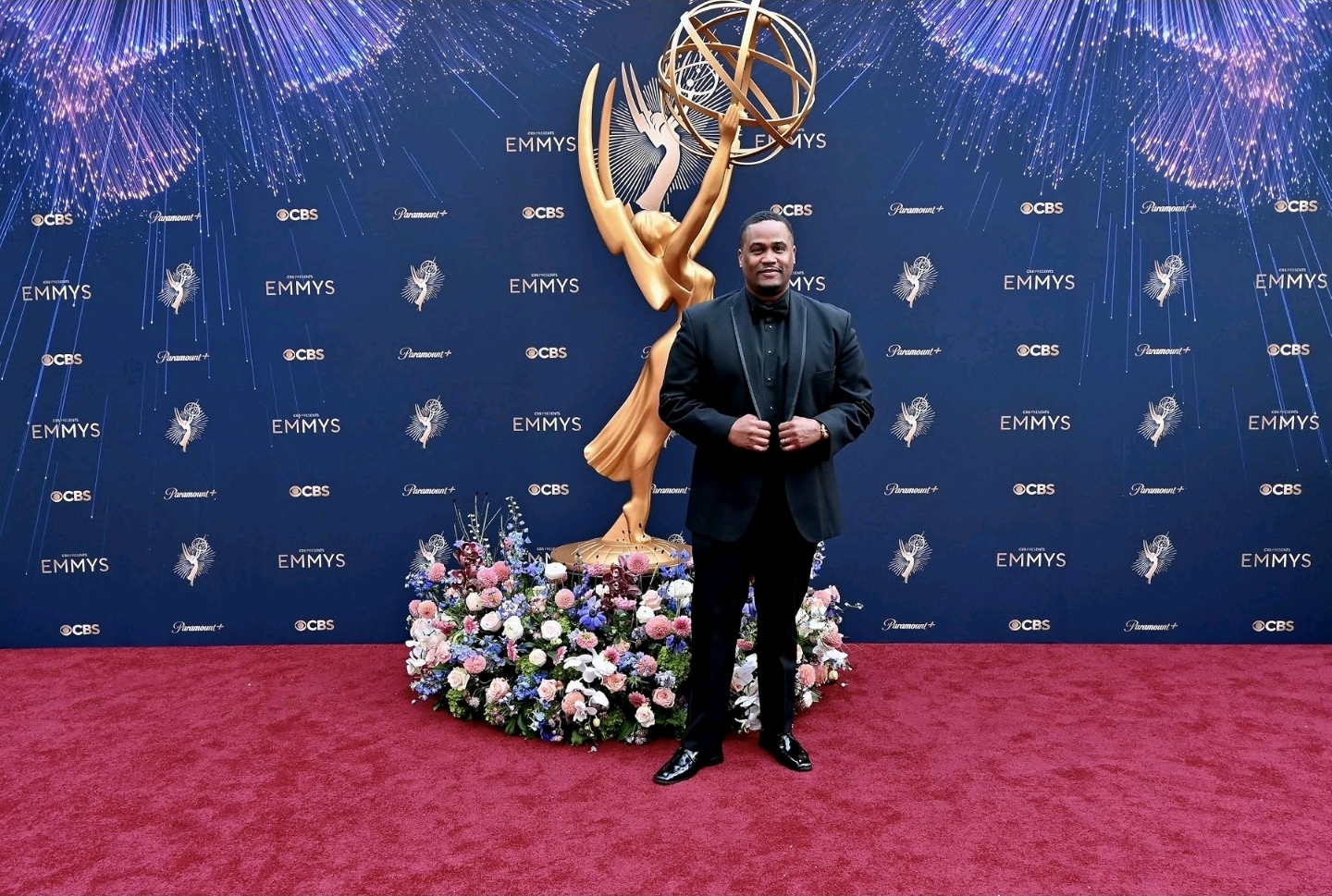 E'Ian West on the Emmys red carpet at the CBS and Paramount+ step and repeat E'Ian West on the Emmys red carpet at the CBS and Paramount+ step and repeat
